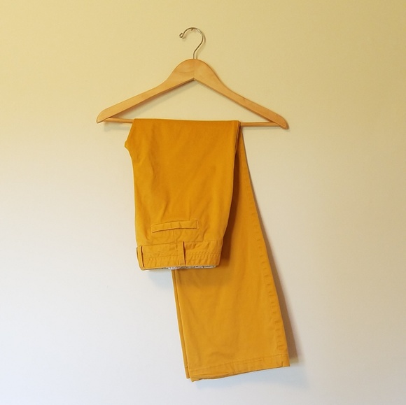 Lands' End Pants - Lands' End Mustard Yellow Straight Leg Pants